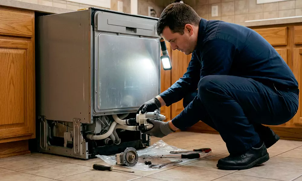 Dishwasher Pump Replacement in Leominster, MA